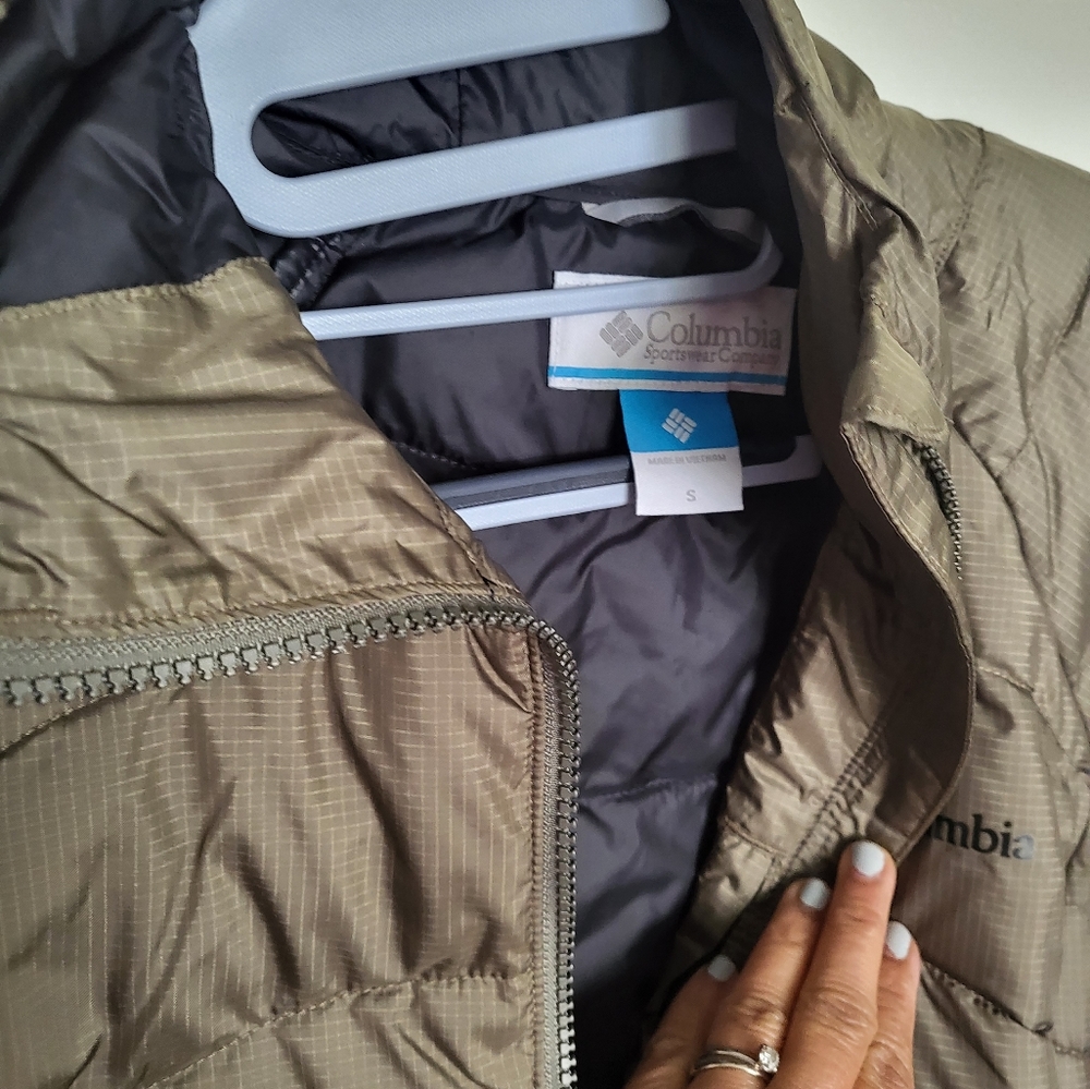 Columbia Karis Gale Long Jacket in Stone Green